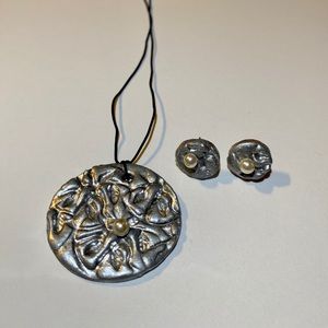 Hand made(Necklace and earring)